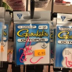 Gunarama Hooks And Sinkers Gamakatsu Octopus Pink Size: 2