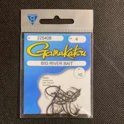 Gunarama Hooks And Sinkers Gamakatsu 4 Big River Bait (Black)