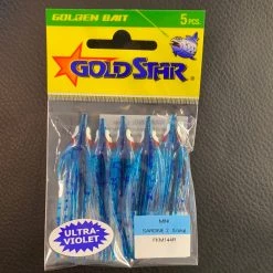 Gunarama Soft Baits Gold Star Ultra Violet Blue Splatter