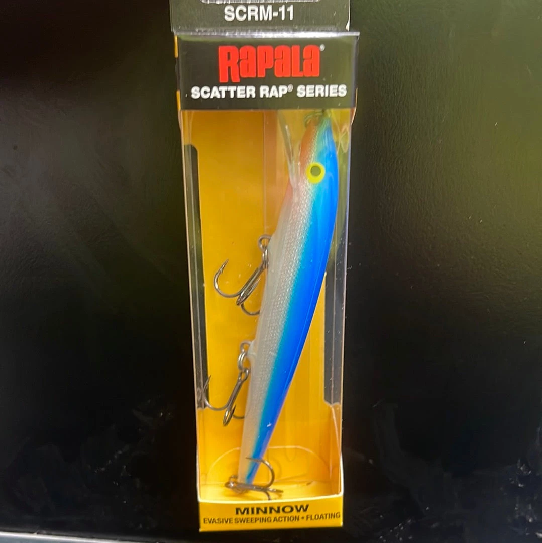 Superfly Flies Rapala Scatter Rap Minnow Blue 1 Superfly Flies Rapala Scatter Rap Minnow Blue