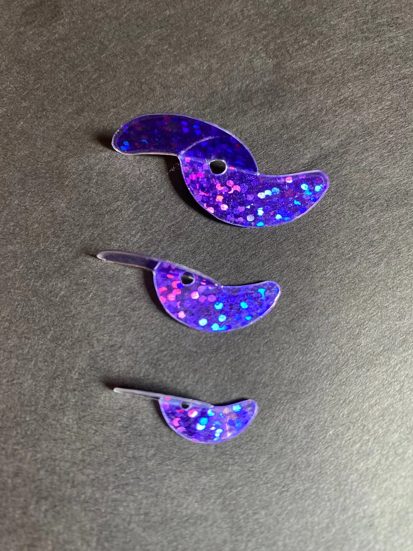 Superfly Flies Purple Spinner Blades 4 Superfly Flies Purple Spinner Blades