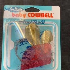 Gunarama Les Davis Baby Cowbell Hammered Brass Lake Trolls/Inline Flashers