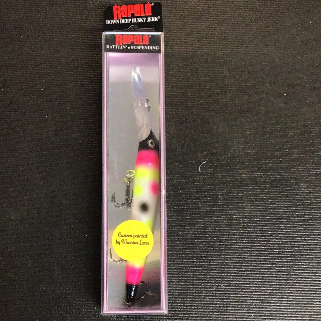 Gunarama Rapala Down Deep Husky Jerk Custom Painted By Warrior Lures (Bad Barbie) 1 Gunarama Rapala Down Deep Husky Jerk Custom Painted By Warrior Lures (Bad Barbie)