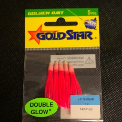 Gunarama Soft Baits Gold Star 1.2” Dbl Glow Pink NGH193