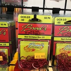 Gunarama Hooks And Sinkers Brads Red Octopus Size 2/0