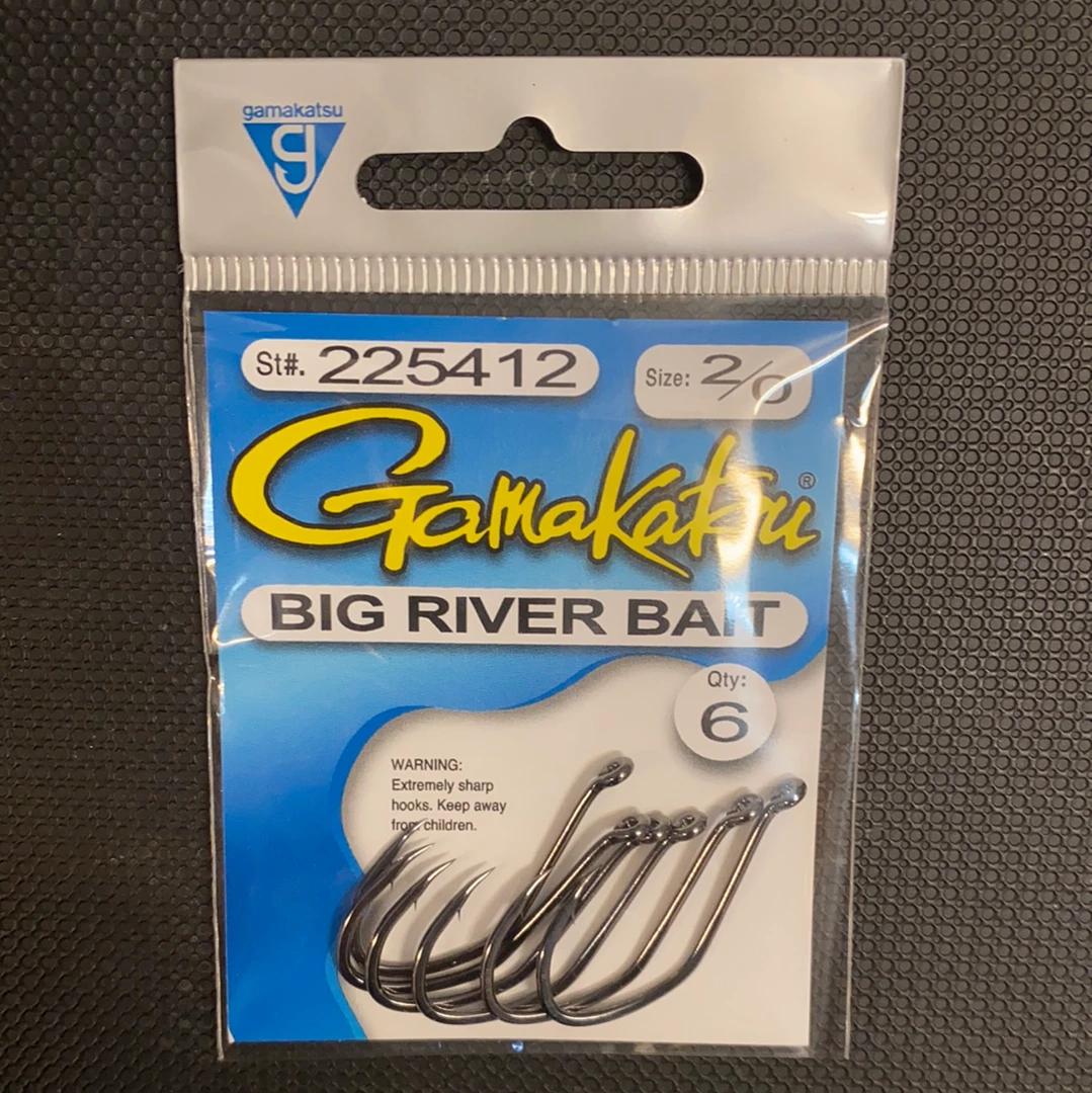 Gunarama Hooks And Sinkers Gamakatsu 2/0 Big River Bait 1 Gunarama Hooks And Sinkers Gamakatsu 2/0 Big River Bait