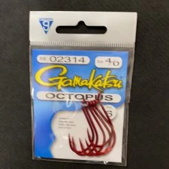 Gunarama Gamakatsu 4/0 Octopus Red Hooks