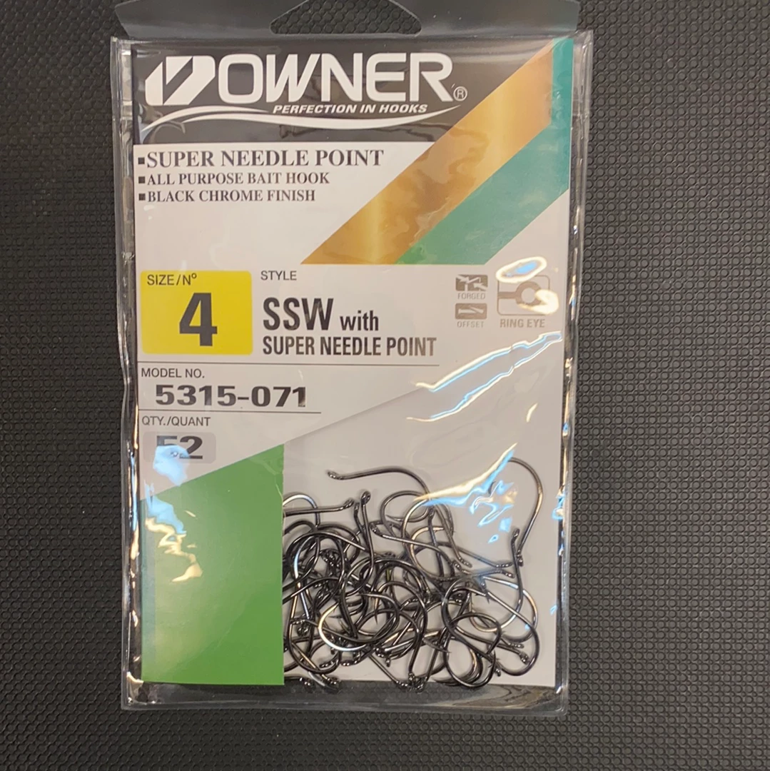 Superfly Flies Owner 4 Super Needle Point Black Hooks And Sinkers 1 Superfly Flies Owner 4 Super Needle Point Black Hooks And Sinkers