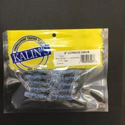 Gunarama Kalin’s 3” Lunker Grubs Blue Pearl/ Salt & Pepper Soft Baits