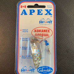 Big Rock Hot Spot Apex Lures Apex 1.5 Kokanee Special #195K Kokanee Chrome