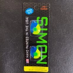 Big Rock Simon 3.5 Colorado Blue/ Chateeuse Salmon Spinners