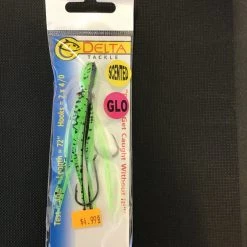 Gunarama Soft Baits Delta Tackle 4.5 Rigged Squid (Black Splatter Back)