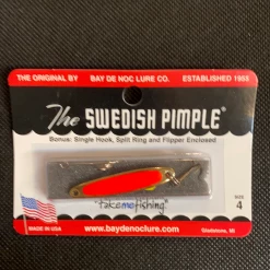 Gunarama Swedish Pimple 4 Orange Gold Ice Fishing Tackle