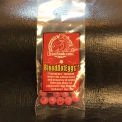 Gunarama Trout Beads - Blood Dot Eggs - 8mm (Cerise Roe) 15ct Steelhead Gear
