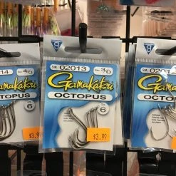 Gunarama Hooks And Sinkers Gamakatsu Octopus Silver Size 4/0