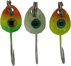 Gunarama HT Hot Bites Fish Eye Micro Jig Glo #10 (3pk) Ice Fishing Tackle 1 Gunarama HT Hot Bites Fish Eye Micro Jig Glo #10 (3pk) Ice Fishing Tackle