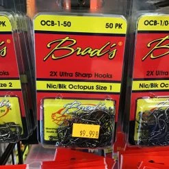 Gunarama Brads Nic/blk Octopus Size 1 Hooks And Sinkers