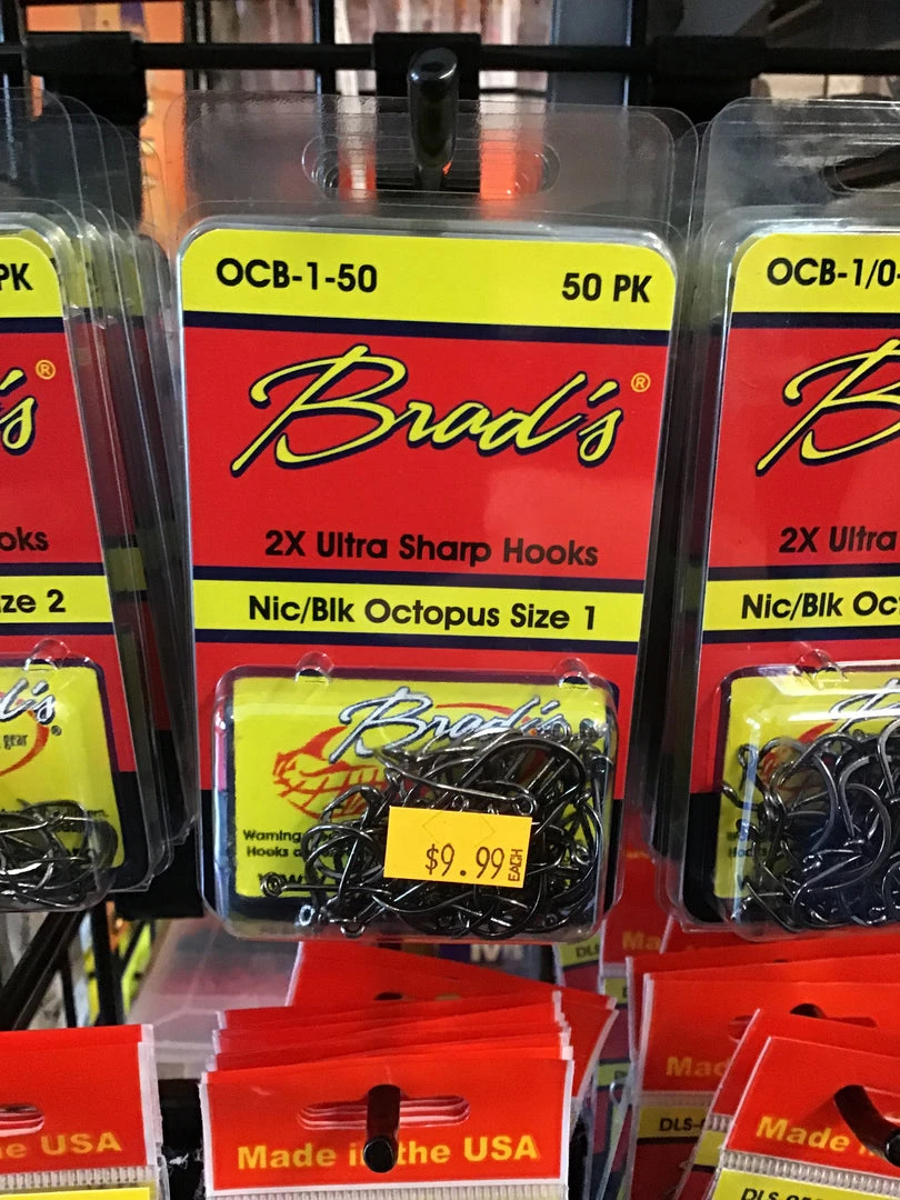 Gunarama Brads Nic/blk Octopus Size 1 Hooks And Sinkers 1 Gunarama Brads Nic/blk Octopus Size 1 Hooks And Sinkers