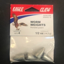 Gunarama Worm Weights 1/2oz Hooks And Sinkers