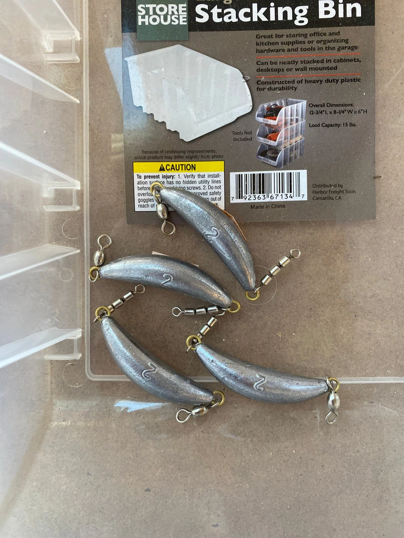 Superfly Flies 2oz Lead Banana Sinker Hooks And Sinkers 1 Superfly Flies 2oz Lead Banana Sinker Hooks And Sinkers