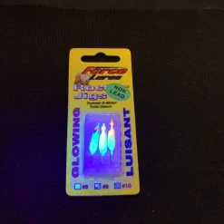 Gunarama HT Force Lures Rocker Jigs Non-Lead Glow #8 (3pk) Ice Fishing Tackle