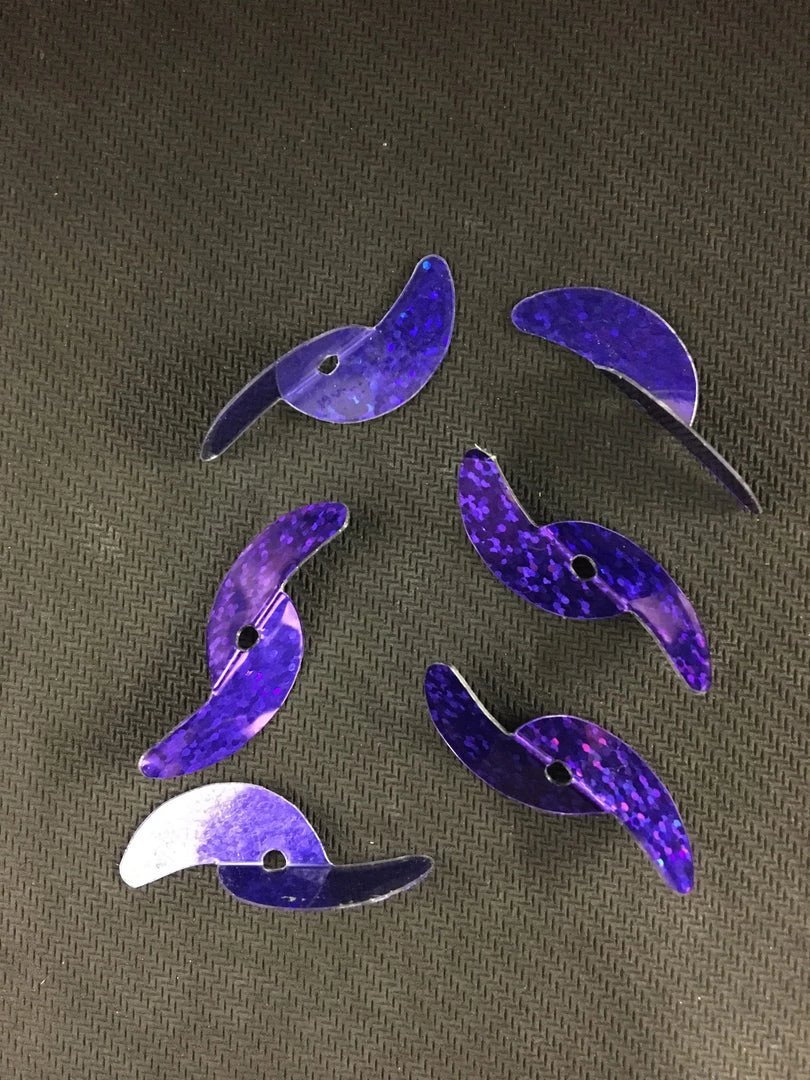 Superfly Flies Purple Spinner Blades 3 Superfly Flies Purple Spinner Blades