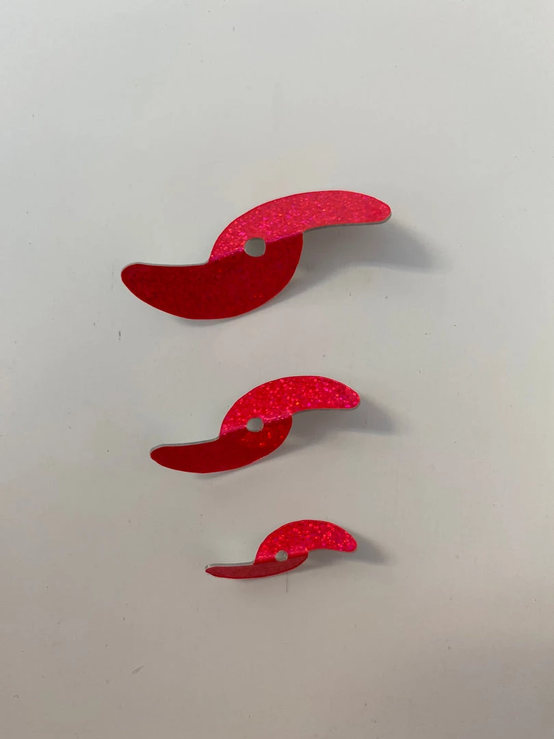 Superfly Flies Pink Sparkle Spinner Blades 2 Superfly Flies Pink Sparkle Spinner Blades