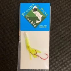 Paulina Peak Tackle Soft Baits Micro Hoochie Chartruse UV