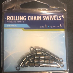 Gunarama Hooks And Sinkers Pucci Rolling Chain Swivels Size 1