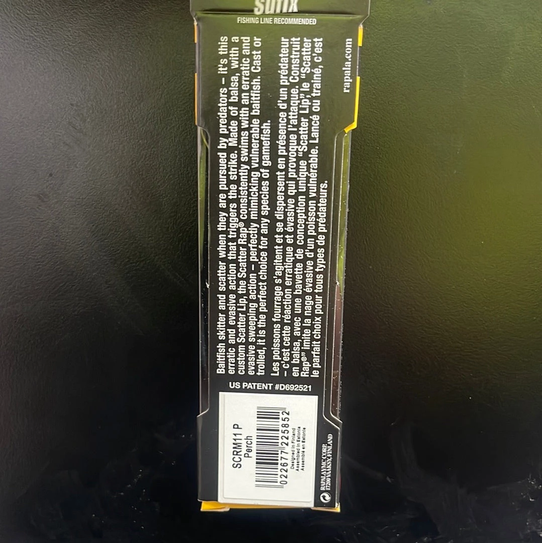 Superfly Flies Rapala Scatter Rap Minnow Perch 2 Superfly Flies Rapala Scatter Rap Minnow Perch